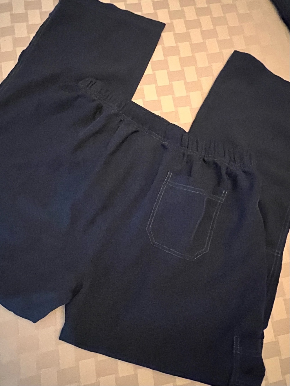 Wonder Wink Spread Good Cheer Four Stretch Women’s Navy Scrub Set XL - Picture 5 of 10